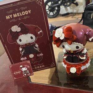 My Melody Figurine with Red and White Accents